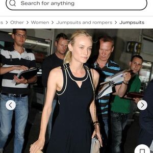 Cartonnier Black sailor jumpsuit Anthropologie